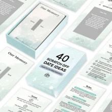 情侣刮刮乐冒险卡 - 40 个充满惊喜的约会之夜创意，浪漫情侣活动，增进感情的完美礼物 - 彩色 - 查看 2