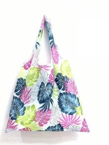 Bolso de mano estampado de leopardo de moda, bolso de mano grande de mujer de poliéster duradero con estampado de leopardo | Amplio para compras, diseño plegable adecuado para uso diario, viajes, trabajo, comestibles - Bolso de mano con estampado de leopardo de moda, bolso multifuncional, asas resistentes, accesorio de moda - Multicolor - Ver 18