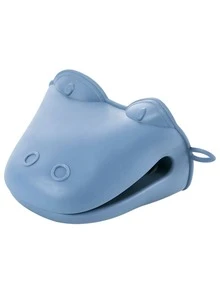 1 chiếc găng tay silicon hình hà mã hoạt hình chịu nhiệt, kẹp cách nhiệt nhà bếp chịu nhiệt độ cao, miếng lót nồi chống trượt, găng tay chịu nhiệt, kẹp cách nhiệt silicon, dụng cụ gắp bát, găng tay cách nhiệt - Nhiều màu - Xem 9