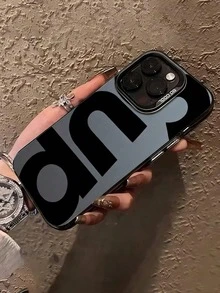 1 ốp lưng điện thoại thiết kế chữ cái, tương thích với iPhone 17, 17 Plus, 17 Pro, 17 Pro Max, 16, 16 Plus, 16 Pro, 16 Pro Max, 15, 15 Plus, 15 Pro, 15 Pro Max, 14, 14 Plus, 14 Pro, 14 Pro Max, 13, 13 Pro, 13 Pro Max, 12, 12 Pro, 12 Pro Max, 11, 11 Pro, 11 Pro Max, 7, 8, X, XS, Chống ô nhiễm, Thời trang. - màu đen - Xem 2