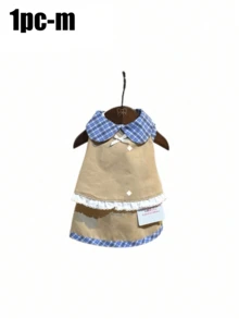 1件宠物连衣裙，猫咪礼物，狗狗美容，无袖格子连衣裙，适合猫狗穿着，时尚可爱，是日常穿着、美容、室内依偎、户外散步和节日派对的理想选择。宠物主人、宠物爱好者和宠物造型师的绝佳之选。 - 彩色 - 查看 14