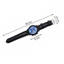 Reloj para Hombre Pulsera de Piel Vintage Elegante Diseño Clásico Casual Cronómetro Digital Multifunción Fecha, Alarma y Luz LED Estilo Formal y Deportivo Ideal para Oficina y Uso Diario - ,Rojo - Ver 6