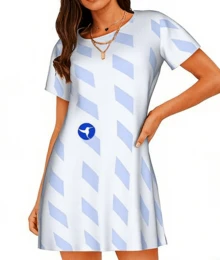 Women's Plus Size Gradient Butterfly Casual Nightgown - Multicolor - View 2