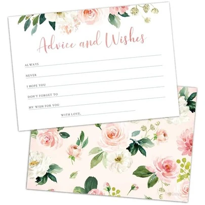 Thiệp chúc mừng hoa hai mặt, thích hợp cho cô dâu chú rể, tiệc mừng em bé chào đời, tiệc cưới, lễ tốt nghiệp, nghỉ hưu, kỷ niệm.