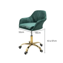 Home Office Chairs - Green - View 3
