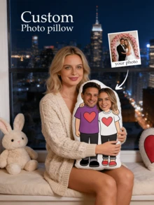 Personalized Face Cushion, Purple Dress, Customized Body Pillow, Unique And Interesting. Suitable For Father's Day, Mother's Day, Halloween, Christmas, Christmas Eve, Valentine's Day, Birthday, Personalized Day, Veteran's Day, Thanksgiving, Easter, April Fool's Day, Carnival, Ramadan, Eid Al-Fitr, Eid Al-Adha, National Day, Etc. - GO! Skirt - View 9