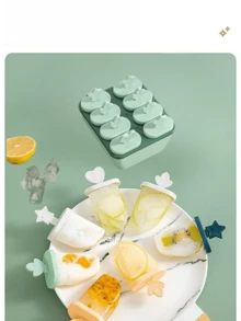 8pcs Ice Cream Pop Mold Set, Suitable For Making Ice Cream And Yogurt Popsicles With Sticks. Home Ice Pop Maker: Made Of Materials, Easy To Remove The Finished Ice Pops; Very Suitable For Home Use In The Summer. - Multicolor - View 11