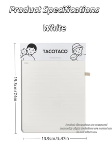 1pc Clapping Paper Notebook, Student Planner, Memo Pad, Work Note Book - A5 blank - View 8