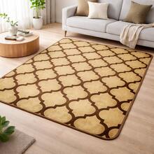Casa Laura Enxovais Soft Flannel Rug In Modern Prints 2.00 X 1.50 - Various Colors - Beige - View 1