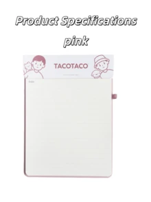 1pc Clapping Paper Notebook, Student Planner, Memo Pad, Work Note Book - A5 blank - View 7