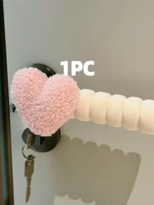 1/2pcs Valentine's Day Heart-Shaped Anti-Static Door Handle Cover, Bedroom Anti-Collision Room Decor Door Handle Protector, Anti-Collision Anti-Static Window/Door Handle Protector, Thick Padding Home Decor, Couples Decoration - Multicolor - View 12