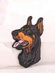 1pc Cute Cartoon Pet Dog Brooch, Creative Badge, Pug, Doberman, Pomeranian, Yorkshire Terrier, Bag Clothes Decor, Personalized Design, Versatile Lapel Pin Accessory Gifts For Mother, Father, Graduation, And Teacher - Multicolor - View 7