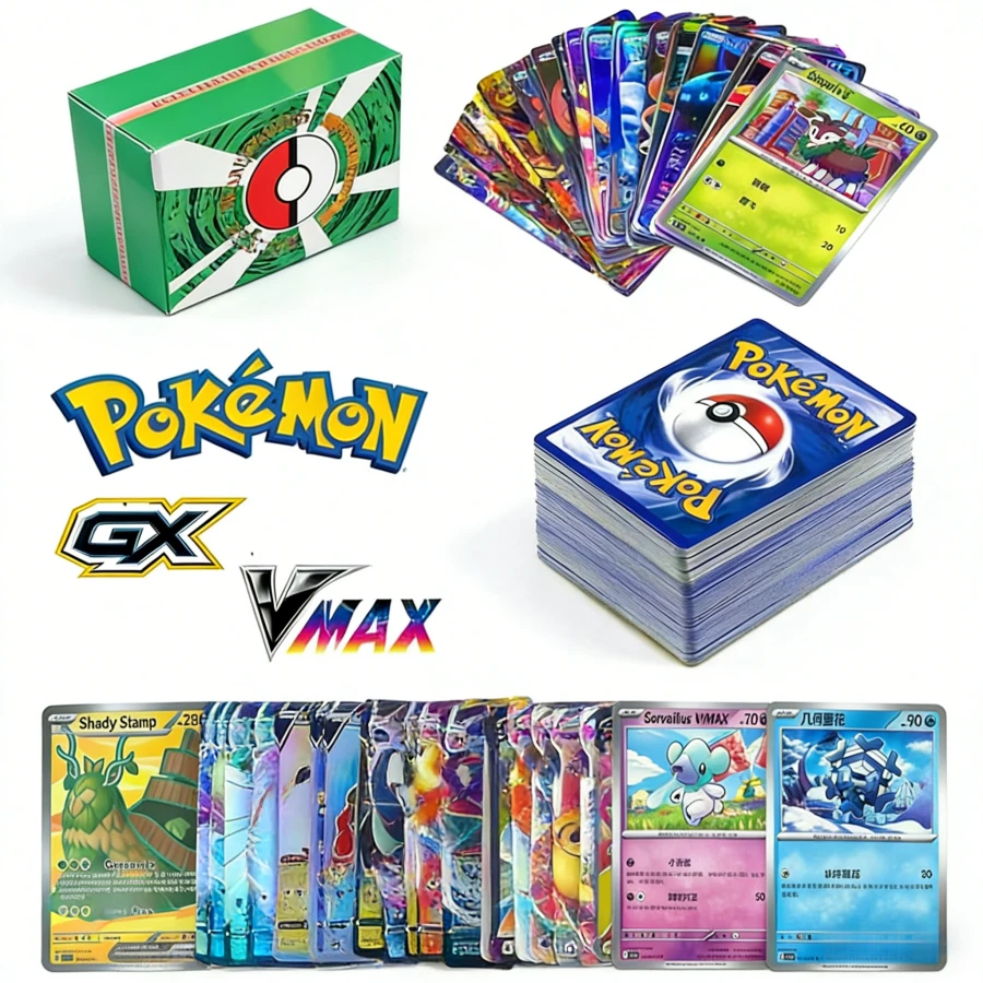 300pcs Trading Cards Set, Including Foil Cards, Regular Cards, Toy Cards, Battle Cards, Suitable For Halloween Gifts, Birthday Surprises, Anime Fans (Random Styles) - Multicolor - View 1