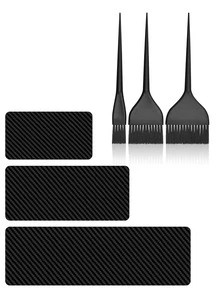 1/3/6pcs Colored Dyeing Board Brush Set (6 Pieces), Suitable For Balayage, Gradient Color, Highlights, Airtouch, Suitable For Salon Professionals And Home Users, Professional Hair Dyeing Tools - Multicolor - View 1