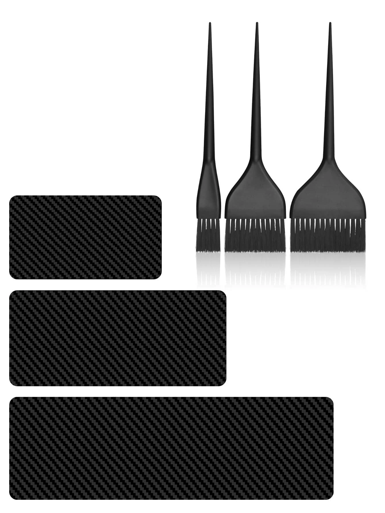 1/3/6pcs Colored Dyeing Board Brush Set (6 Pieces), Suitable For Balayage, Gradient Color, Highlights, Airtouch, Suitable For Salon Professionals And Home Users, Professional Hair Dyeing Tools - Multicolor - View 1