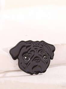 1pc Cute Cartoon Pet Dog Brooch, Creative Badge, Pug, Doberman, Pomeranian, Yorkshire Terrier, Bag Clothes Decor, Personalized Design, Versatile Lapel Pin Accessory Gifts For Mother, Father, Graduation, And Teacher - Multicolor - View 6