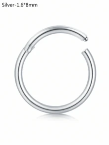 CIZME 1 chiếc/bộ Khuyên mũi gập ít gây dị ứng, cỡ 20G 18G 16G 14G, trang sức vách ngăn mũi bằng thép không gỉ, khuyên mũi dạng khớp nối, khuyên môi, khuyên sụn tai. - khóa - Xem 82