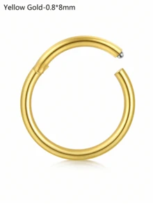 CIZME 1 chiếc/bộ Khuyên mũi gập ít gây dị ứng, cỡ 20G 18G 16G 14G, trang sức vách ngăn mũi bằng thép không gỉ, khuyên mũi dạng khớp nối, khuyên môi, khuyên sụn tai. - khóa - Xem 23