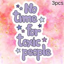 Purple Text Star, No Time For Toxic People, Gentle Yet Attitude-Driven Self-Protection Sticker, Core Is Refusing Depletion And Guarding Your Emotional Boundaries, Waterproof Vinyl Sticker - Durable Matte Surface, Self-Adhesive Bumper Sticker, Suitable For Cars, Windows, Laptops, Trucks, Water Bottles - Multi-Functional Durable Design, Car Sticker - Vinyl - View 11