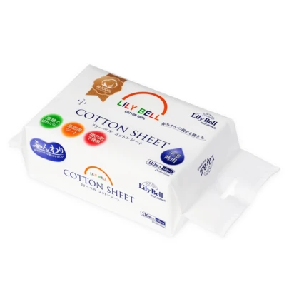 110pcs 100% Cotton Soft Disposable Facial Tissues, Suitable For Sensitive Skin, Can Be Used Wet Or Dry
