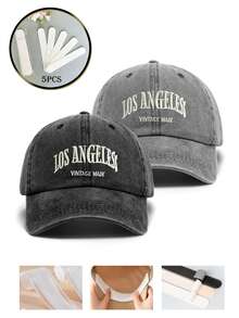 可调节洛杉矶刺绣棒球帽 - 男女通用，轻便时尚遮阳帽 - 彩色 - 查看 12