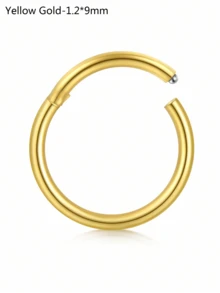 CIZME 1 chiếc/bộ Khuyên mũi gập ít gây dị ứng, cỡ 20G 18G 16G 14G, trang sức vách ngăn mũi bằng thép không gỉ, khuyên mũi dạng khớp nối, khuyên môi, khuyên sụn tai. - khóa - Xem 18