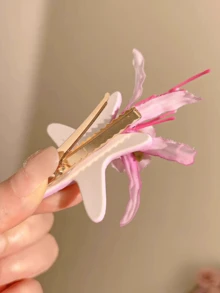 2 Stück Sommer Seestern & Muschel Blume Seitenhaarclips, Strandurlaub Vibe Haarschmuck, Urlaub, Reise - Verschiedenfarbig - Übersicht 3