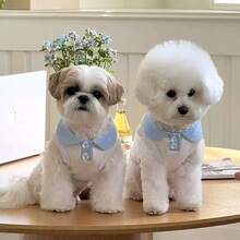 1 buah Kaos Kasual Kerah Blok Warna Macaron Lucu untuk Anjing Kecil/Sedang, Cocok untuk Poodle, Teddy, Pakaian Hewan Peliharaan - Berwarna merah muda - View 17