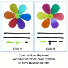 1pc Ground Spinner, 3D Animal Windmill, Colorful Weathervane, Mini Wind Spinner, Suitable For Adult Garden, Flower Pot, Yard Decor - Colorful Windmills - View 12