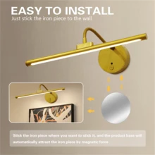 1pc Rechargeable Remote Control Wall Lamp, Painting Light, Adjustable Brightness Magnetic LED Art Painting Lamp, 3 Color Temperatures, USB Charging, Suitable For Gallery, Living Room, Bedroom, Corridor Lighting Display (1800mAh) - USB - View 12