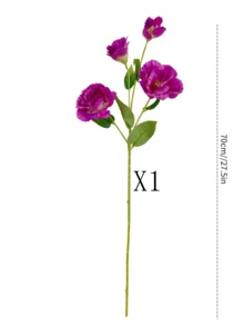 1/2/3 支装仿真大百合花，70 厘米假花，适用于墙面、客厅、卧室、婚礼、派对装饰、桌面、家居、厨房、书桌、中心摆件、办公室、花园、户外、房屋、庭院装饰，适合春、夏、秋、冬四季。 - 玫紅色 - 查看 11