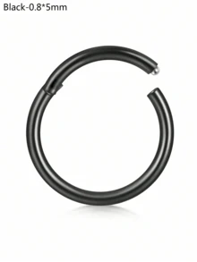 CIZME 1 chiếc/bộ Khuyên mũi gập ít gây dị ứng, cỡ 20G 18G 16G 14G, trang sức vách ngăn mũi bằng thép không gỉ, khuyên mũi dạng khớp nối, khuyên môi, khuyên sụn tai. - khóa - Xem 60