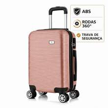 Small 10kg Carry-On Suitcase In ABS With 360° Wheels - Eagle - Rose - View 5