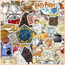Harry Potter 50张涂鸦贴纸，卡通涂鸦风格防水贴纸，适用于水瓶、行李箱、日记本、汽车、滑板、吉他等，经典绿色涂鸦贴纸，适合青少年、成人、粉丝、生日装饰、毕业装饰、生日礼物、情人节礼物、母亲节礼物、返校季[官方授权] - 彩色 - 查看 11
