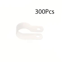 U-Shaped, R-Shaped, P-Shaped Nylon Line Clips With Holes, Cable Fixing Clips, Line Buckles, Plastic Line Buckle Straps, Line Fixers - Multicolor - View 24