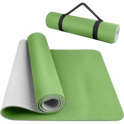 Thảm tập yoga chống trượt 83 x 61cm, thảm thể thao TPE, thảm yoga chống trượt dày dặn dùng cho phòng tập thể dục, hộp đựng thảm yoga Prati.