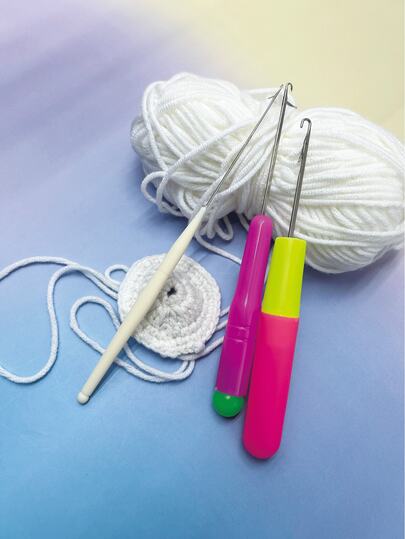 3pcs Crochet Hook Set For Wig Braiding, Includes 1.3mm, 3.5mm, 5mm Hooks. Suitable For Wig Braiding, Sweater Repair, Handmade Carpet Weaving, DIY Yarn Crafts, And Various Textile Mending