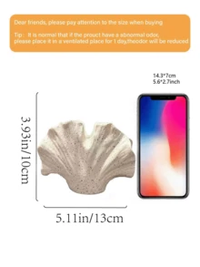 1個扇形砂岩花瓶，由樹脂砂岩材質製成，適用於家居裝飾和桌面擺飾 - 1PC - 查看 7