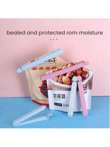 Clips de sellado reutilizables para bolsas de alimentos, clips de sellado multiusos para preservación de alimentos y anti-humedad, adecuados para diversos tipos de bolsas de plástico, bolsas de aperitivos, bolsas de alimentos y bolsas de almacenamiento, herramienta esencial para la organización de la cocina (color aleatorio enviado) - Multicolor - Ver 10