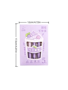 Bộ 5 bút bi gel khô nhanh, mực đen 0.5mm, cán cầm mềm mại, màu tím cao cấp, thích hợp cho học tập, văn phòng, thi cử và mùa tựu trường. - Bút gel - Xem 9