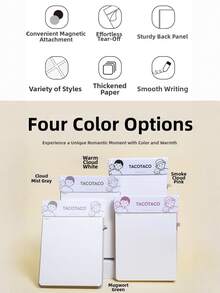 1pc Clapping Paper Notebook, Student Planner, Memo Pad, Work Note Book - A5 blank - View 5