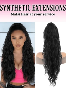 Long Wavy Synthetic Ponytail Hair Extensions, Clip-In Ponytail Hair Piece For Women - Multicolor - View 4