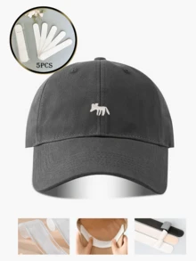 复古刺绣男女通用棒球帽，适合春、夏、秋、冬四季佩戴，是返校、派对、海滩旅行、圣诞节、婚礼、户外休闲、学生、教师等场合的理想之选，也是馈赠佳品。经典美式Y2K风格，休闲帽饰。 - 狐狸 - 查看 10