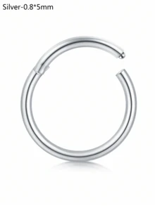 CIZME 1 chiếc/bộ Khuyên mũi gập ít gây dị ứng, cỡ 20G 18G 16G 14G, trang sức vách ngăn mũi bằng thép không gỉ, khuyên mũi dạng khớp nối, khuyên môi, khuyên sụn tai. - khóa - Xem 67
