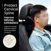 1/2个装汽车头枕，颈部支撑枕，颈椎枕，颈垫，汽车内饰配件，适用于驾驶、居家、办公椅，缓解颈部疼痛和压力，汽车枕头，汽车座椅垫 - 款式A - 查看 5