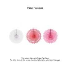 Tropical Party Decorations - Pink Flamingo Party Supplies, Pom Pom Flowers, Paper Fans, Paper Lanterns, Hawaiian Summer Beach Luau Party - Pink and White Flamingo Set - View 5