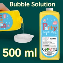 Christmas Decoration 500ml/1000ml Bottle Of Bubble Solution Refill Liquid For Kids And Adults, For Bubble Machines, Bubble Wands, Bubble Guns, Bubbles. Funny And Interactive Puzzle Game Bubble Gift, Perfect Bubble Solution Party Discounts, Camping, Weddings, Classrooms In School. Child: Do Not Swallow Bubbles For Wedding, Water Guns>Over 14 Years, Party Bubble Machine, Bubble Gun Liquid, Big Bubble Machine, Kids Bubble, Bubble Wands Wedding, Bubble Game - Yellow - View 7