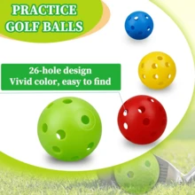 5pcs Lively Golf Practice Balls, Suitable For Training, Competition And Pets - Multicolor - View 7