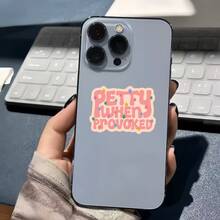 PETTY WHEN PROVOKED, Attitude Slogan Sticker With Personalized And Attitude - Waterproof Vinyl Sticker - Durable Matte Surface, Self-Adhesive Bumper Sticker, Suitable For Cars, Windows, Laptops, Trucks, Water Bottles - Multi-Functional Durable Design, Car Sticker - Vinyl - View 8