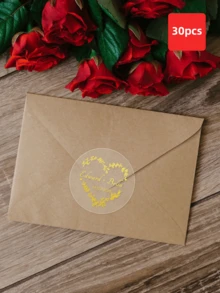 1-60 miếng dán tùy chỉnh, hình tròn, trong suốt và mạ vàng. Những nhãn dán chống thấm nước và dầu này rất phù hợp cho đám cưới, kỷ niệm và các bữa tiệc, mang đến nét cá nhân hóa với văn bản tùy chỉnh. - Nhiều màu - Xem 10